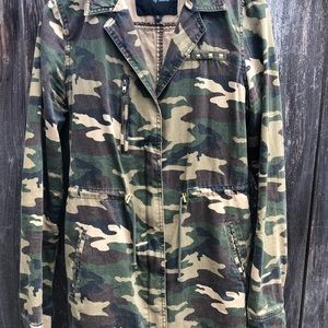 camp jacket with gold accents